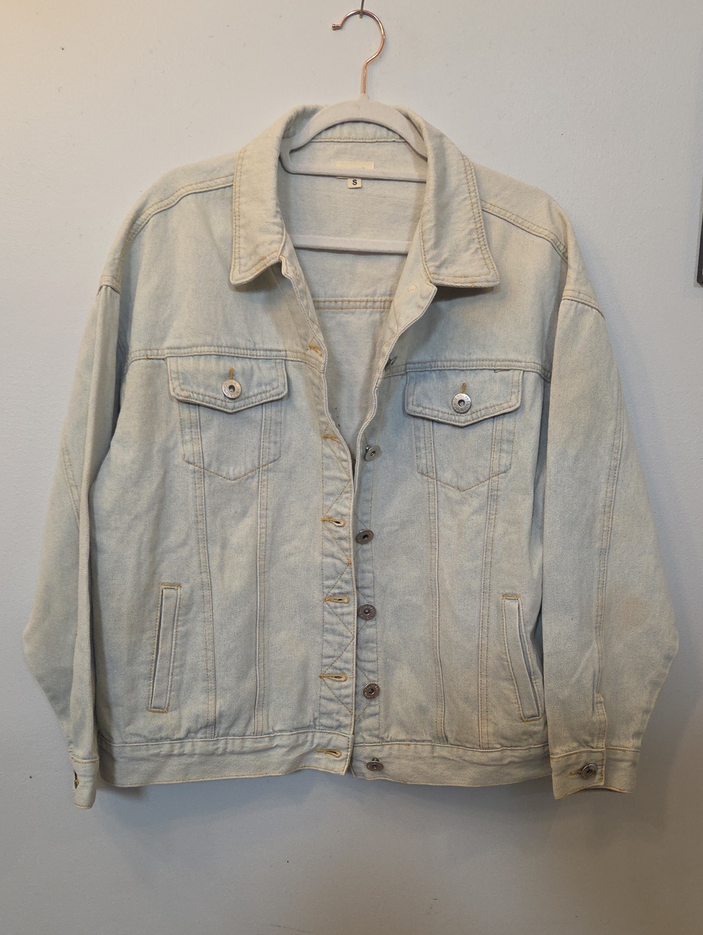 Light Wash Denim Jacket - Pale Blue